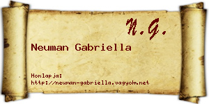 Neuman Gabriella névjegykártya